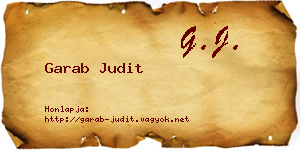 Garab Judit névjegykártya